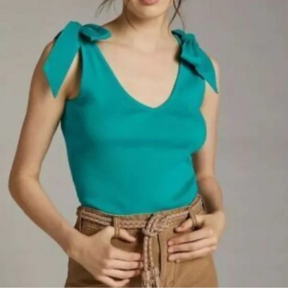 Anthropologie Maeve Teal Top - Picture 1 of 4